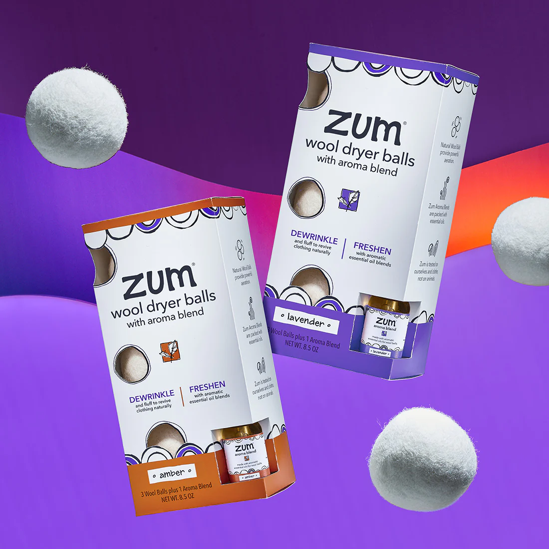 Lavender Zum Wool Dryer Balls Kit - Image 3
