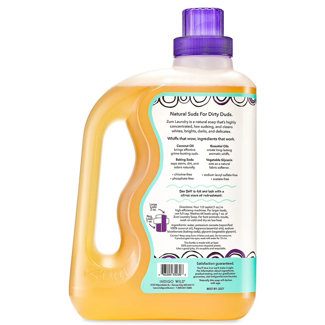 Sea Salt 64 oz. Zum Laundry Soap - Image 3